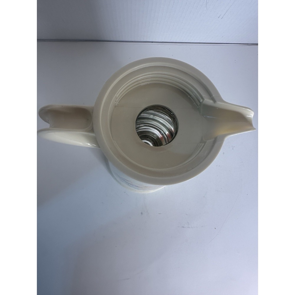 Vintage Thermos Corning Ware Abundance thermal carafe Floral Beige - Picture 6 of 7